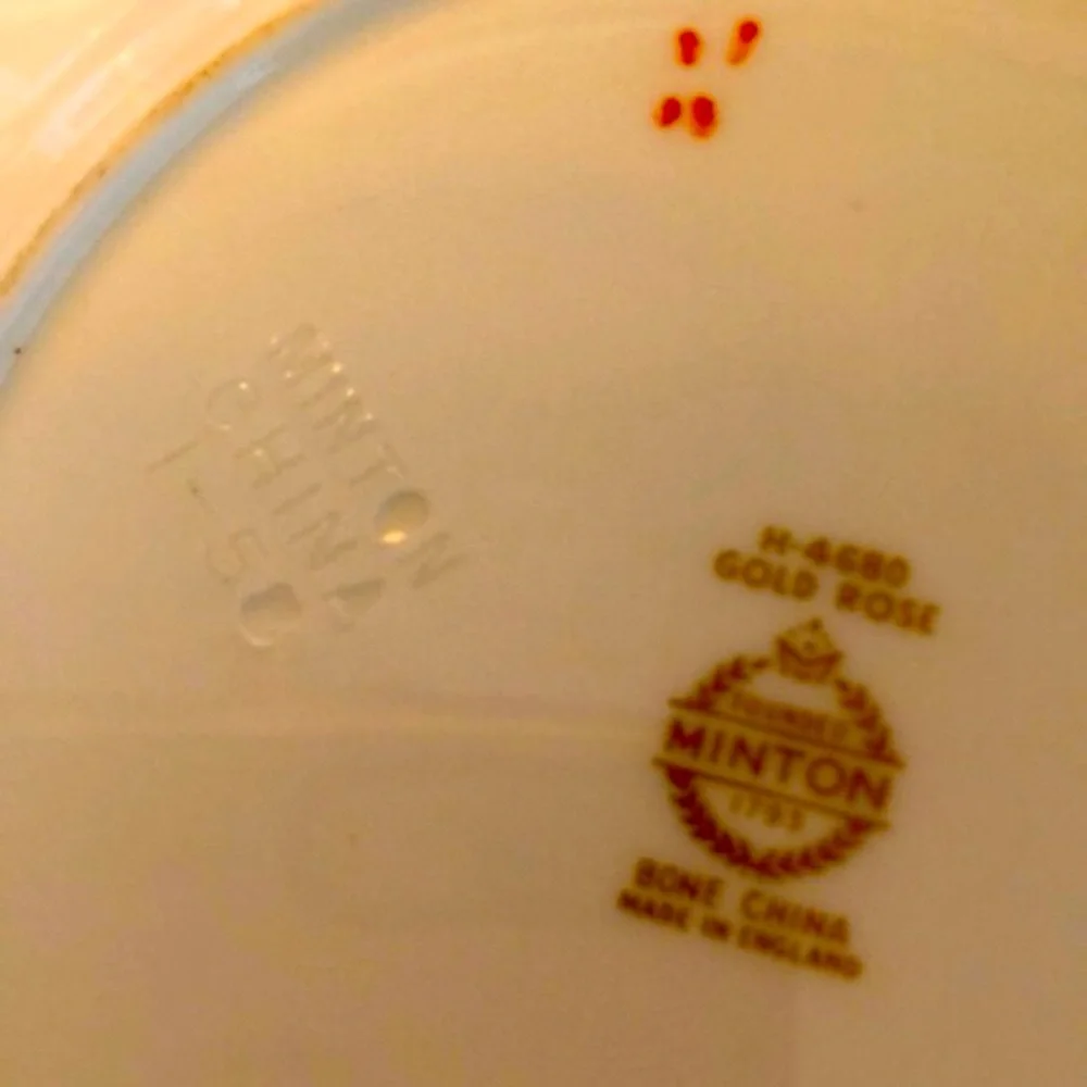 GUC- 6 Vintage English Bone China Desert Plates - Picture 6 of 10